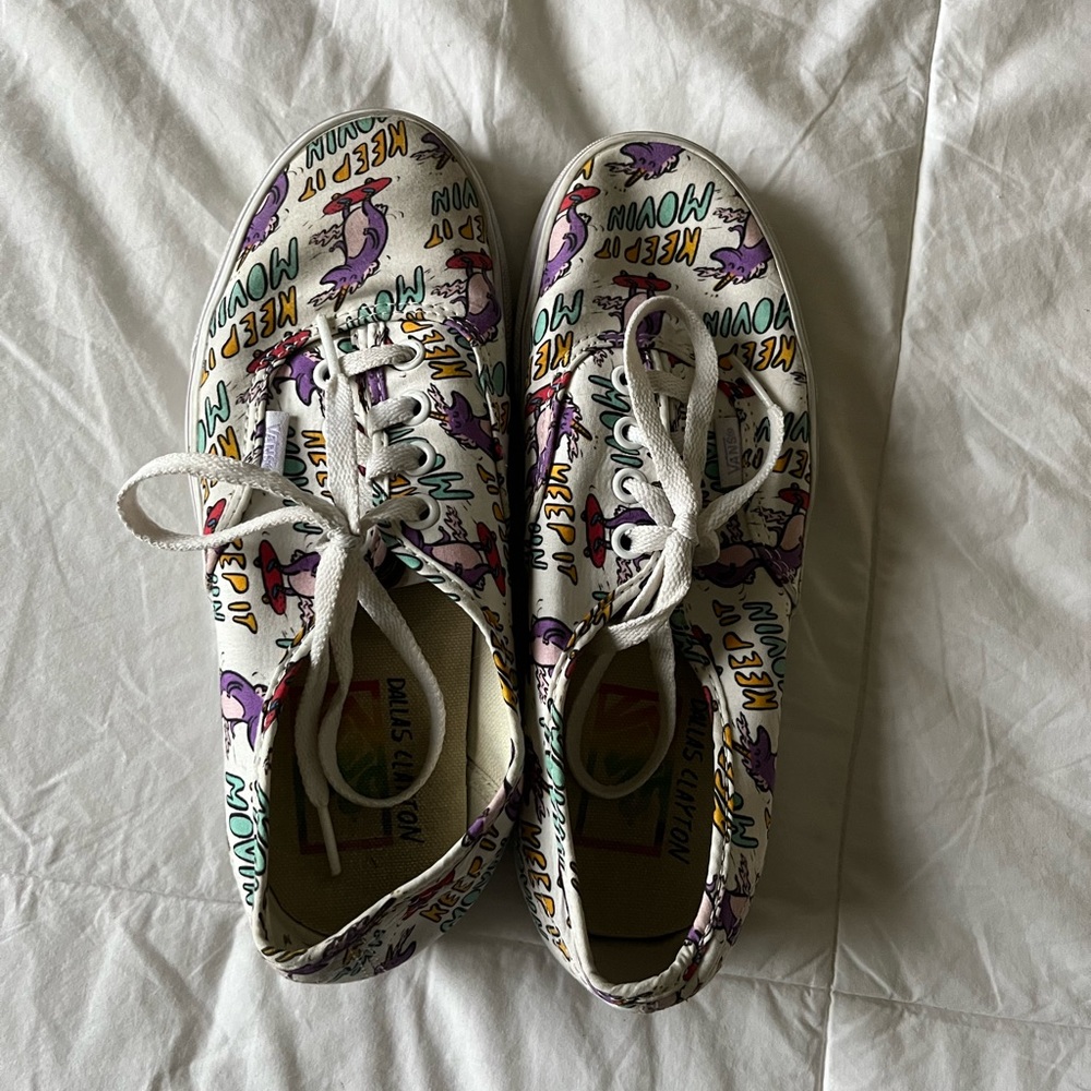 Dallas Clayton x Vans collaboration shoes with original artwork!